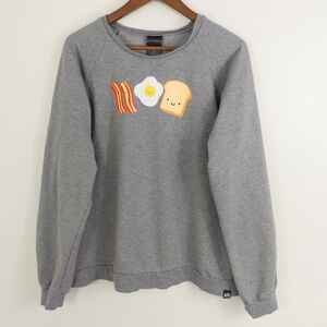 Whistle & Flute Kawaii Breakfast Sweatshirt Size XL